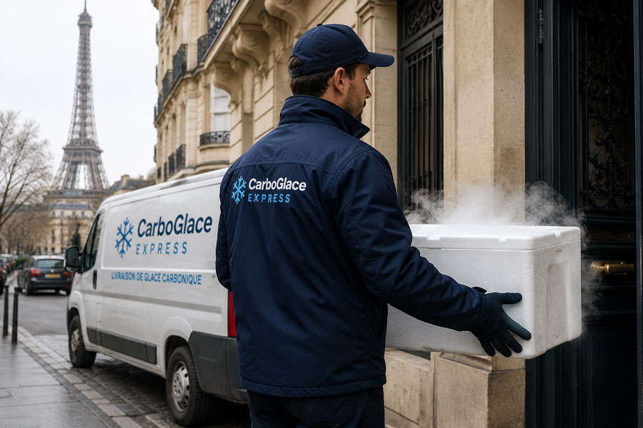 Livraison glace carbonique Paris